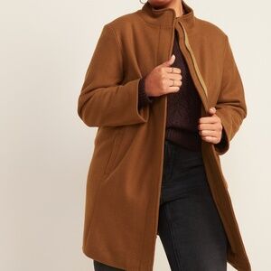 Old Navy Soft-Brushed Funnel-Neck Coat for Women